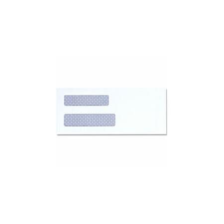Universal Double Window Business Envelope, No 8 5/8, Square Flap, Gummed Closure, 3.63 x 8.88 White, 500PK UNV35213