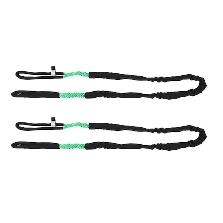 Mytee Products 1/2 inx4 ft GREEN Eye & Eye Synthetic Super Sling Vertical 6120/ Choker 5200/ Basket 12,240 lbs, 2PK SSL-12-4x2