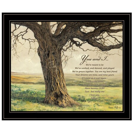 Homeroots Forever 5 Black Framed Print Wall Art 406473