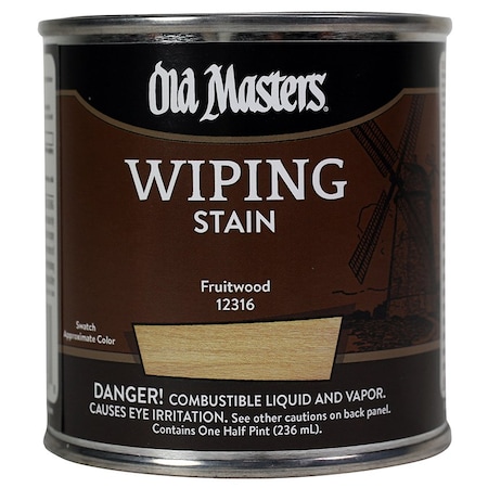 Old Masters 1/2 Pt Fruitwood Oil-Based Wiping Stain 12316