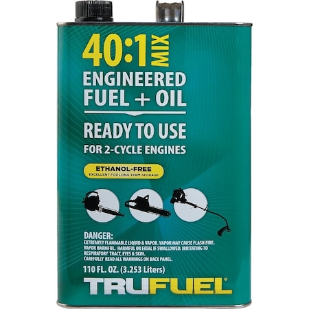 Trufuel 110 Oz. 40:1 Ethanol-Free Small Engine Fuel & Oil Pre-Mix 301164210180