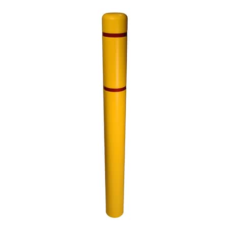 Ideal Warehouse Innovations Bollard Cover, 4 in, x 52 in, High Yellow 60-5231