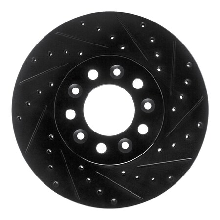 Dynamic Friction Co DFC Brake Rotor - Drilled and Slotted - Black 633-54085R