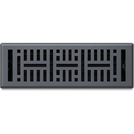 Sierra Grates 2 in. H X 12 in. W Powder Coat Steel, Granite Grey Floor Register MTR212-GRY