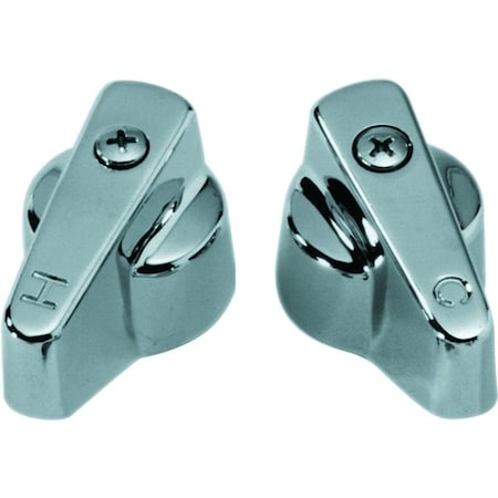 Danco Faucet Handle, Zinc, Chrome Plated, For Universal Two Handle Faucets 80837