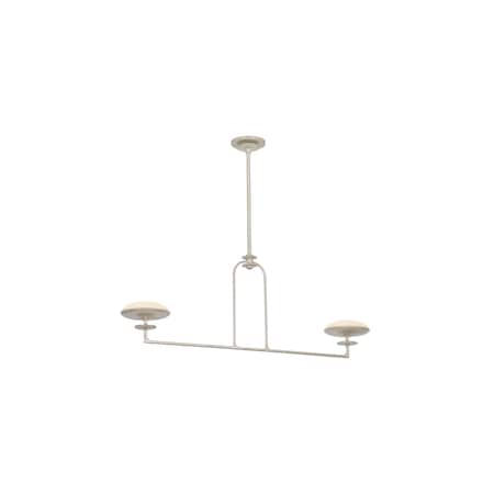 Troy Lighting Pacific 7.75in wide 2 Light Integrated LED Linear in Warm Silver Leaf F2108-WSL