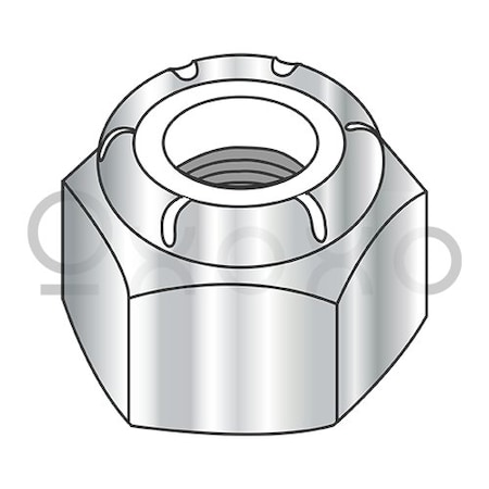 Oxoxo M6-1.0 Metric Din 982 Hex Nylon Insert Locknut High Type A2 Stainless Steel, 3000PK 593981