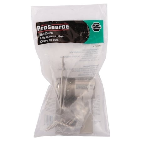 Prosource Ball Catch, Brass, Satin Nickel CB-04SN-PS