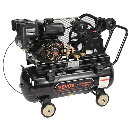 Vevor 13.2 Gallon Gas Powered Air Compressor 7HP 9CFM - 115PSI 115PSI Max Pressure V-0.25/8