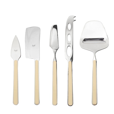 Mepra Fantasia Cheese Knives - 5 Pieces - Sesame 10D64405