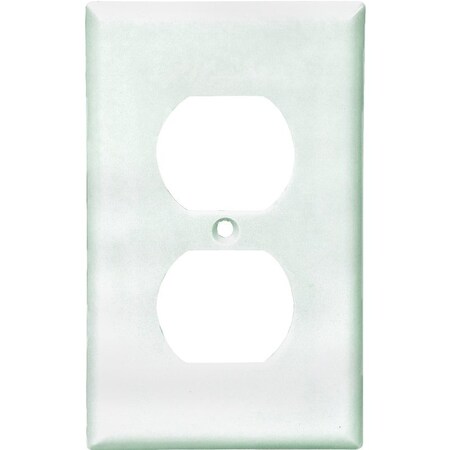 Eaton Wiring Devices 2132W Wallplate, 412 in L, 234 in W, 1 Gang, Thermoset, White, HighGloss 2132W-10-L