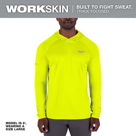 Milwaukee Tool Hoodie, M, Yellow, Men's M550Y-M