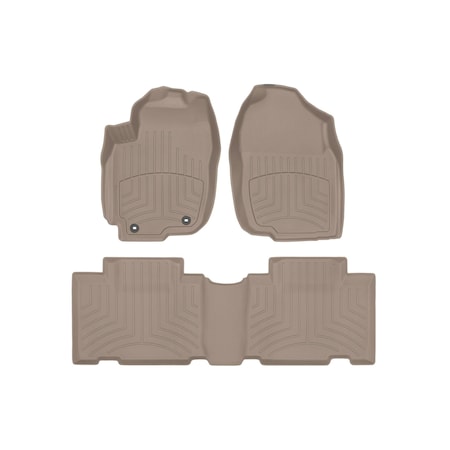 Weathertech Tan, Front and Rear FloorLiner HP 45510-1-2IM