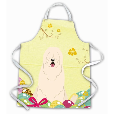 Carolines Treasures Easter Eggs South Russian Sheepdog Apron BB6024APRON