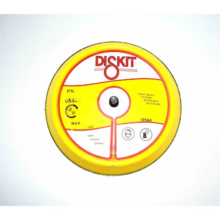Diskit Diskit Abrasive Sanding Pad 05589: Firm, 5", hook, 0 Hole, Slant Profile MADE IN USA 05589