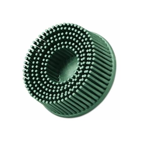 Scotch-Brite Roloc, Bristle Disc, 2 in x 5/8 in, TR, 50 Grit, Ceramic Abrasive Grain, 25000 rpm, Green 405-048011-18730
