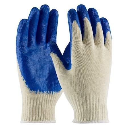 Boss PIP Coated Gloves, L, 9.8 in L, Continuous Knit Cuff, Natural Rubber Latex Coating, Cotton/Poly Glove 39-C122/L