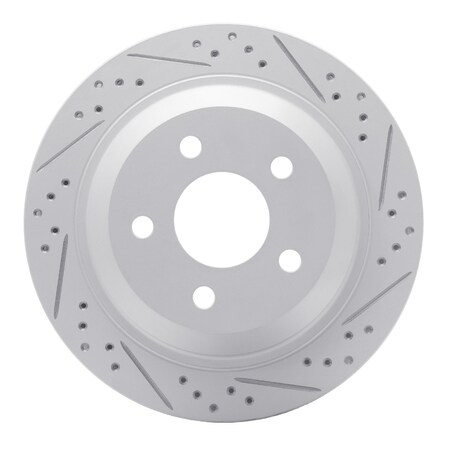 Dynamic Friction Co DFC Geoperformance Rotor - Drilled and Slotted 830-52013R