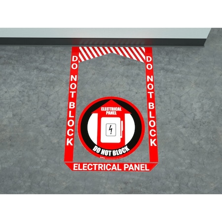 Creative Safety Supply Floor Sign Bundle, 48 in Height, 72 in Width FS44001-28-72