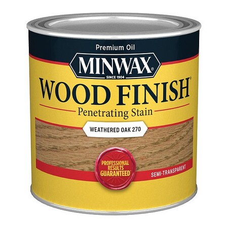 Minwax Wood Stain, 0.5 pt, Weathered Oak 227604444