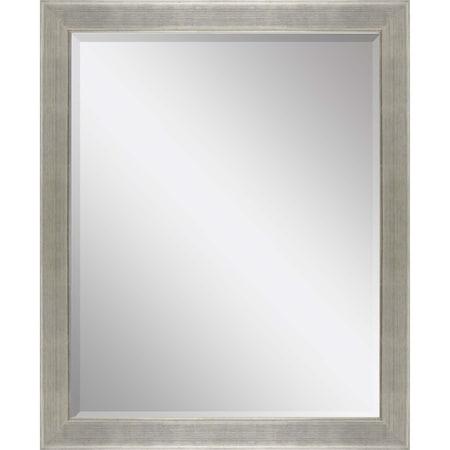 Homeroots 45" Silver Solid Wood Framed Accent Mirror 632814