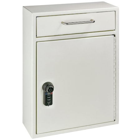 Mail Boss Key Boss Combo Lock Key Cabinet, White, 16-Gauge Steel, 50-Key 805965