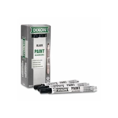 Dixon Ticonderoga BLACK PAINT MARKER, 12PK 464-80227