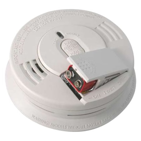Kidde Smoke Alarm, 85 dB @ 10 ft, 120V AC, 9V, Ionization Battery Backup: Yes i12060