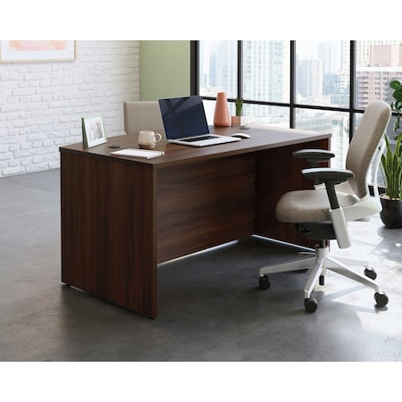 Officeworks By Sauder Bowfront Executive Desk, 29.291 in H, 59.055 in W X Noble Elm 427445