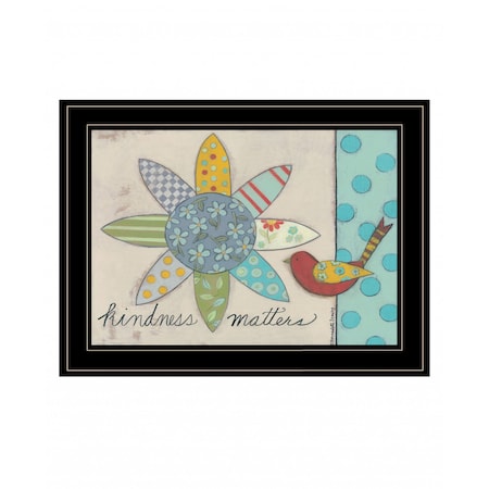 Homeroots Kindness Matters 2 Black Framed Print Wall Art 407517