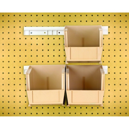 Quantum Storage Systems ULTRA HANGING SYSTEM W/RAILS AND 4 IVORY BINS HNS230IV