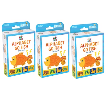 Briarpatch The World of Eric Carle Alphabet Go Fish Card Game, 3PK 1252