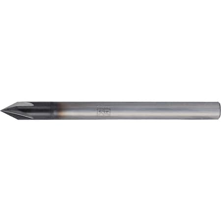 Pferd PFERD Deburring End Mill, 4 flutes, 60Deg 1/8'' Dia, 7/64'' APMX, 3-1/2'' OAL, cylindrical shank 23003016