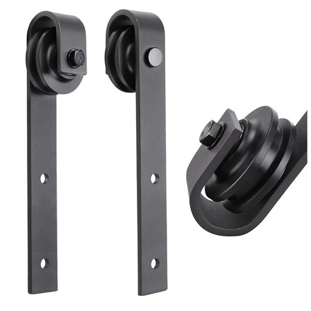 Sartodoors Sturdy Barn Door with Hardware Planum 1010 32x80 Solid Core Modern Interior PLANUM1010BD-B-CA-32
