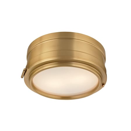 Hudson Valley Lighting Rye 2 Light Flush Mount 11 In. Aged Brass 2311-AGB