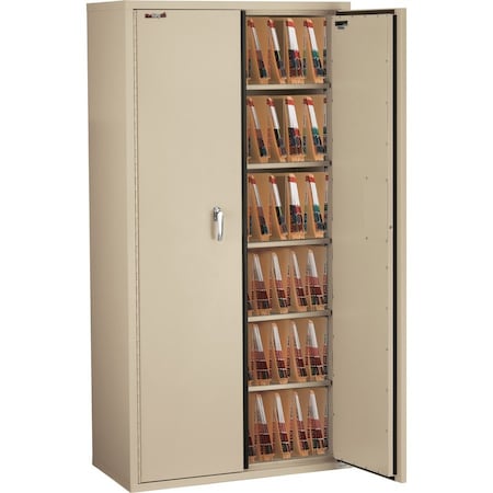 Fireking Fire Resistant, Double Door Storage Cabinet, End Tab Inserts, 72" CF7236-MDPA