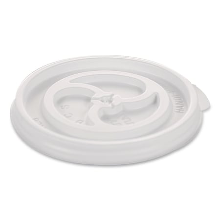 Wincup Plastic Lids for Foam Cups and Bowls, Slotted, Fits 8 oz to 10 oz Hot Cup, White, 1000PK 222078