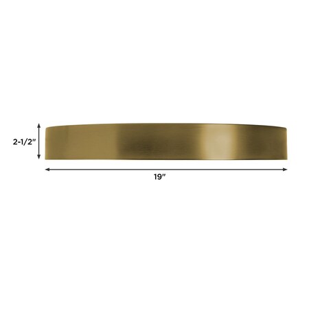 Afx Bailey - LED Flush Mount - 19in - Light Antique Brass BAYF19LAJUDLB