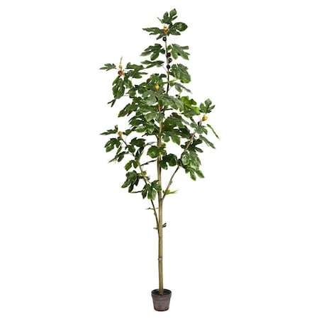 Dare2Decor 7 ft. Potted Fig Tree 86-Leaves DA933059
