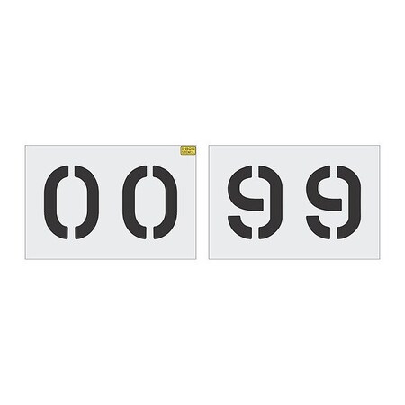 Rae StencilSet, NumberSet, LDPE, 100pcs 1800-116-80802