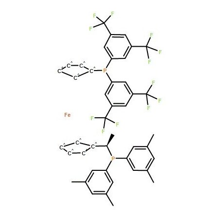 Ak Scientific (R)-(-)-1-[(S)-2-(Di(3, 5-bis-trifluoromethylphenyl)phosphino)ferrocenyl]ethyldi(3, 5-dimethylphenyl) 7429AJ-100mg
