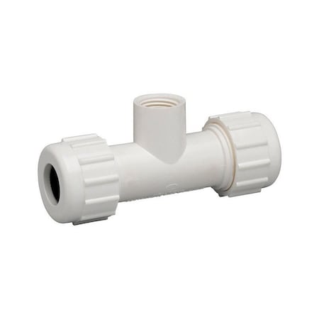 Homewerks Schedule 40 1 in. Compression X 1 in. D Compression PVC Tee 511-48-1-1-1