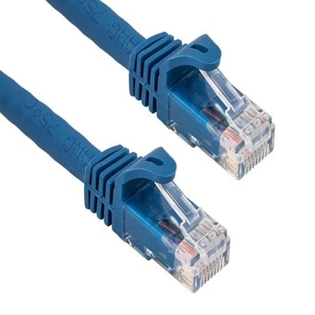 Sanoxy 100ft Cat6a 600 MHz UTP Snagless Ethernet Network Patch Cable, Blue SNX-CBL-LDR-C6110-20HD