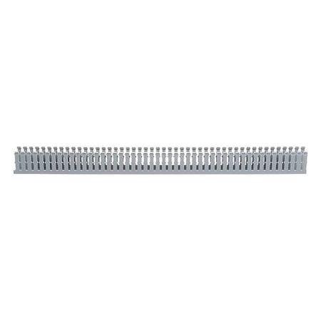 Panduit WIRE DUCT, NARROW SLOT, GRAY, 1.26 W X 2 D F1X2LG6