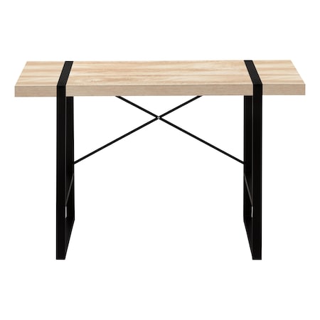 Homeroots 49" Natural and Black Computer Desk 489866