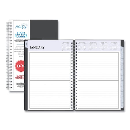 Blue Sky Passages Non-Dated Perpetual Daily Planner, 8.5 x 5.5, 60-Month Jan to Dec: 2021 to 2025 113565