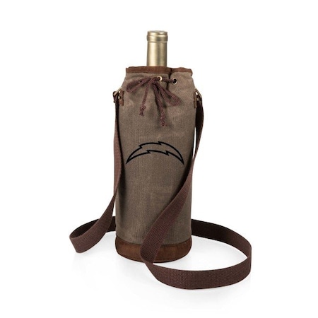 Picnic Time Family Of Brands NFL Los Angeles Chargers - Waxed Canvas Wine Tote 621-00-140-344-2
