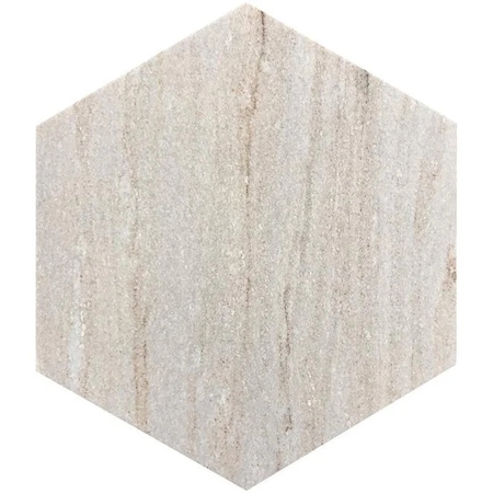 Apollo Tile Mirage 10x10 Creamy Beige Crystal Sand Honed Hexagon Wall and Floor Tile (2.95 sq ft/case), 5PK APLSAH88G38A