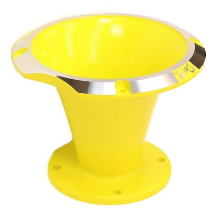 Deejay Led Circular Despacito Aluminum Bolt-on High Frequency Horn Flare YELLOW w/2-in Throat TBH1450YELLOW