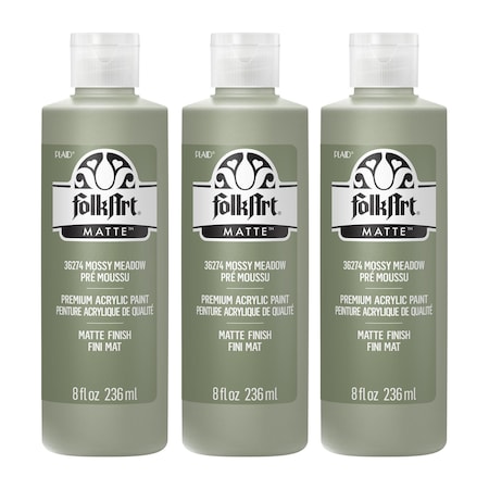 Folkart Acrylic Paint, Matte, Acrylic Base, Mossy Meadow 36274